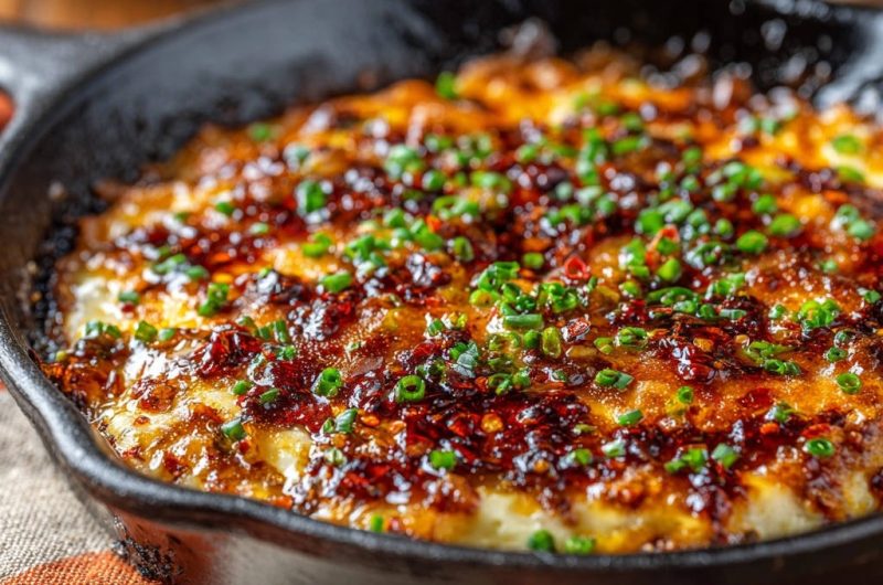 Gebackener Käse-Chili-Dip