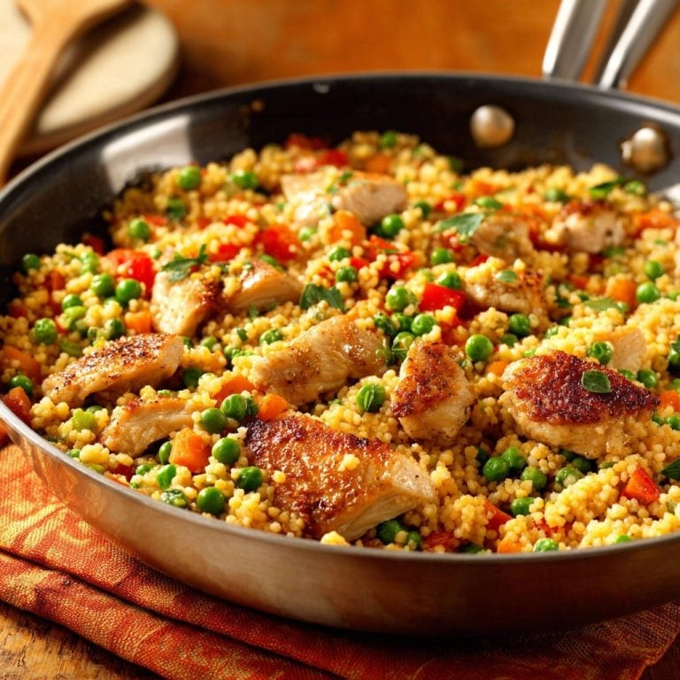 Hähnchen-Couscous-Pfanne mit Gemüse: Nie wieder trockenes Hähnchen!