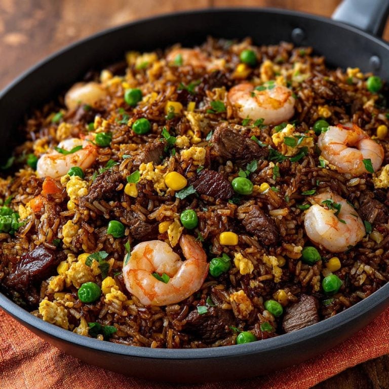 Herzhaftes Rindfleisch-Garnelen-Reisgericht: Nie wieder matschig!
