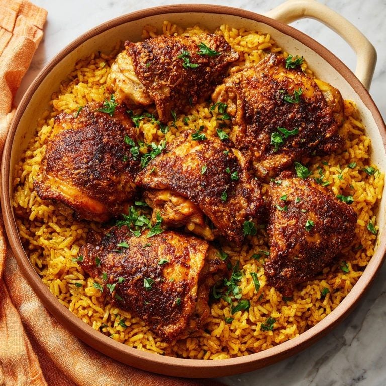 One-Pot Hähnchen auf Kurkuma-Reis: Knusprig & Saftig Perfekt!