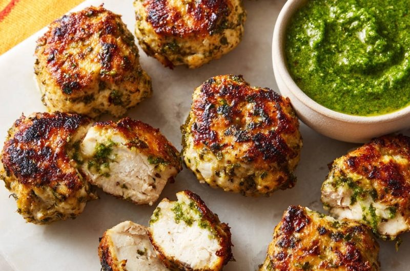 Saftige Kräuter-Hähnchen-Bratlinge