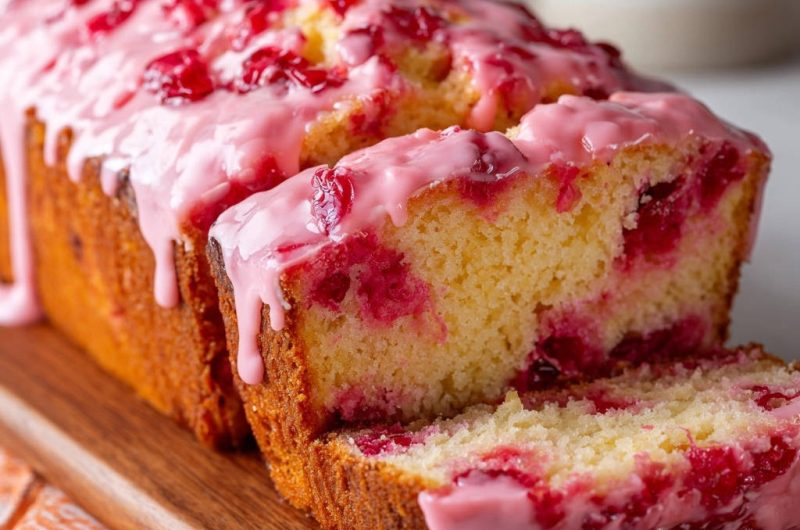 Saftiger Cranberry-Kuchen aus der Kastenform