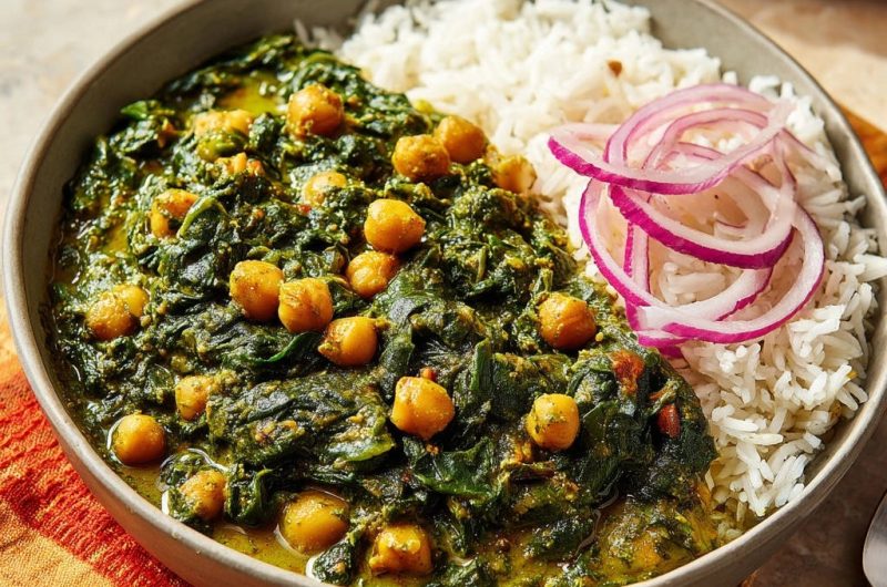 Kichererbsen-Spinat-Curry