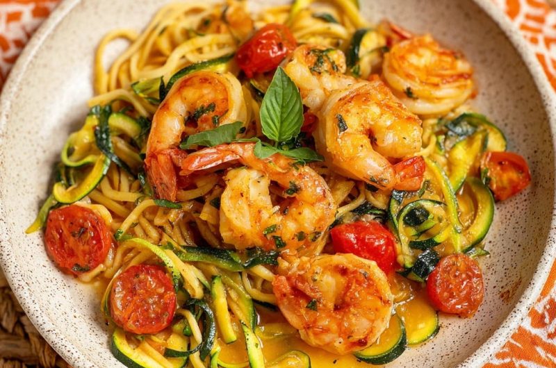 Linguine Garnelen Zucchini