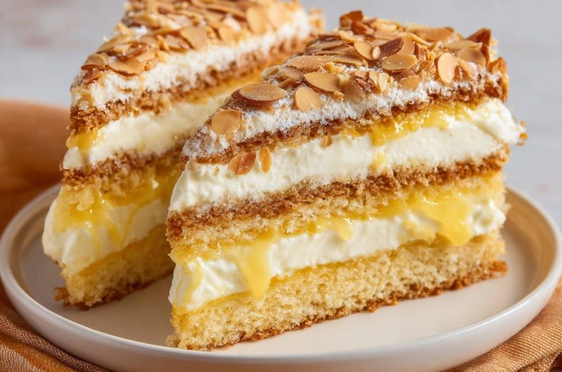 Zitronen-Sahnetorte