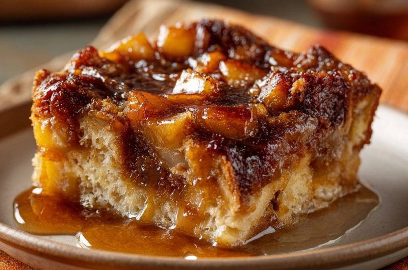 Apfel-Karamell Upside-Down Kuchen