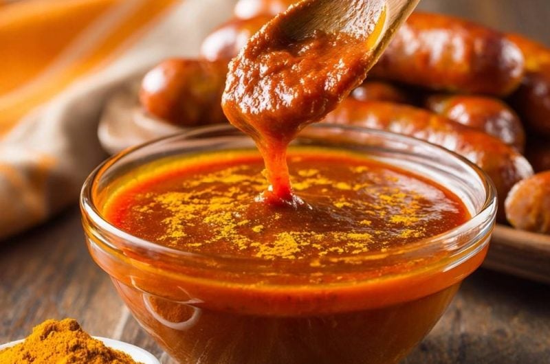 Currywurst mit cremiger Haussoße (Keine wässrige Soße mehr)