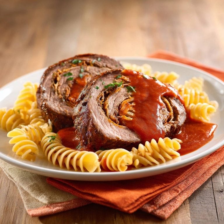 Deftige Rinderrouladen mit Fusilli: Zartschmelzend & Nie wieder trocken