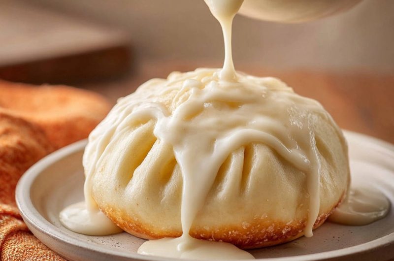 Flauschige Bao-Brötchen mit Cremiger Soße