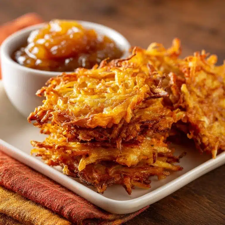 Goldbraune Kartoffelpuffer mit Apfelmus: Das Geheimnis knuspriger Perfektion