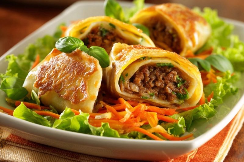 Herzhafte Hackfleisch-Röllchen