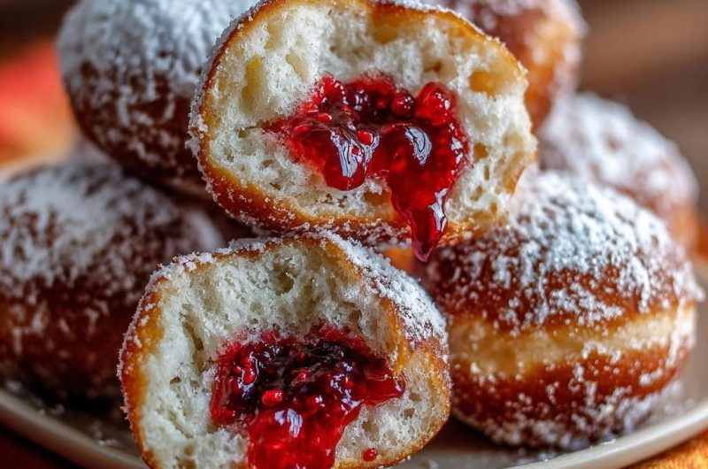 Himbeer-Berliner (Nie wieder platzen!)