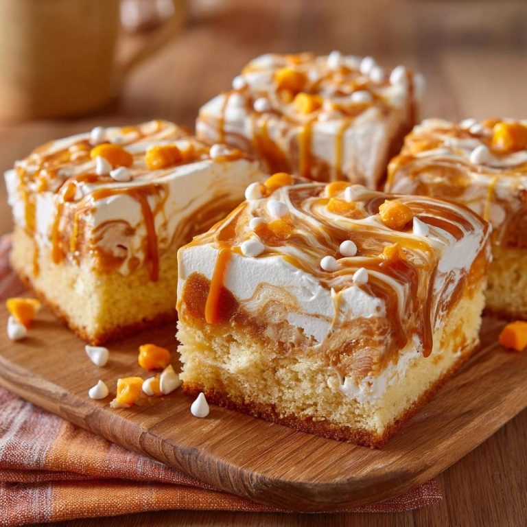 Karamell-Popcorn-Sahnetorten-Quadrate Rezept