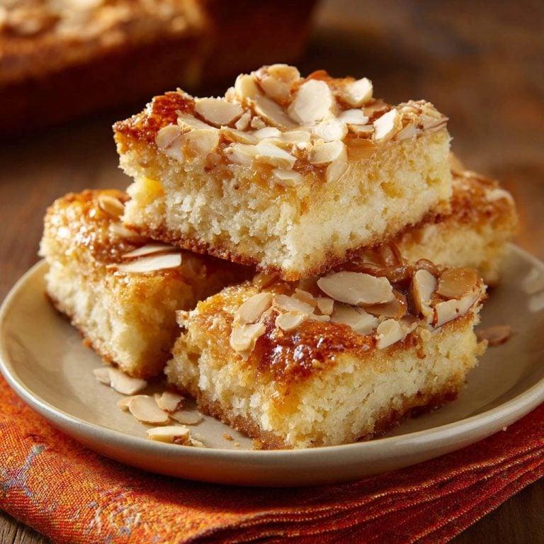 Karamellisierter Mandel-Blechkuche ohne verbranntes Topping