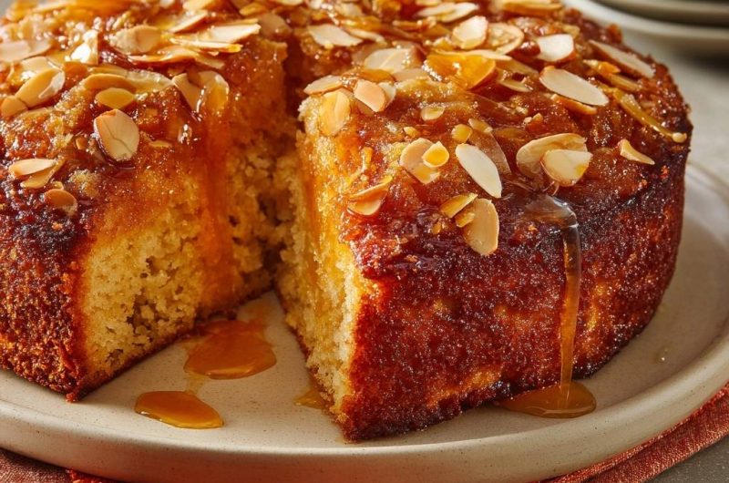 Klebriger Mandelkuchen