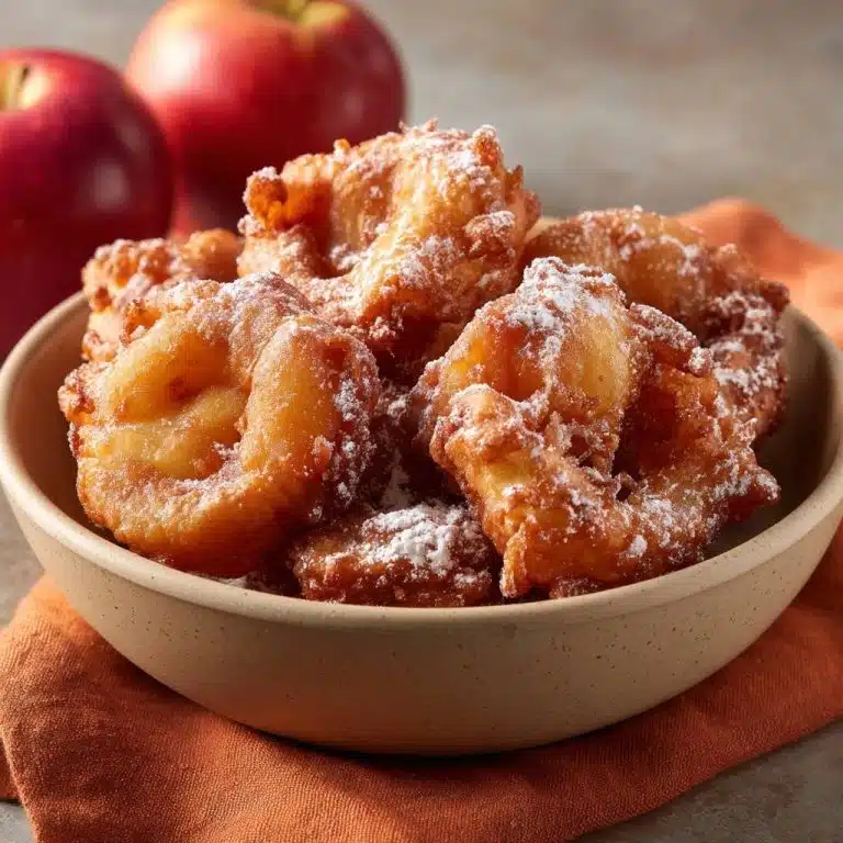 Knusprige Apfelringe (Nie wieder abgelöster Teig!)