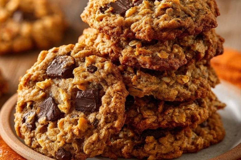 Knusprige Hafer-Schoko-Cookies