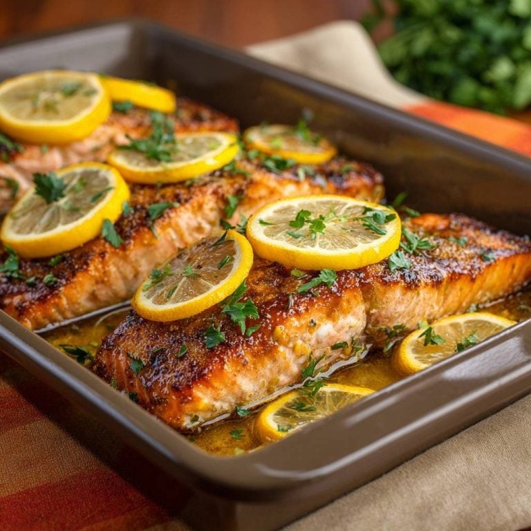 Knuspriger Zitronenlachs aus dem Ofen – saftig garantiert!