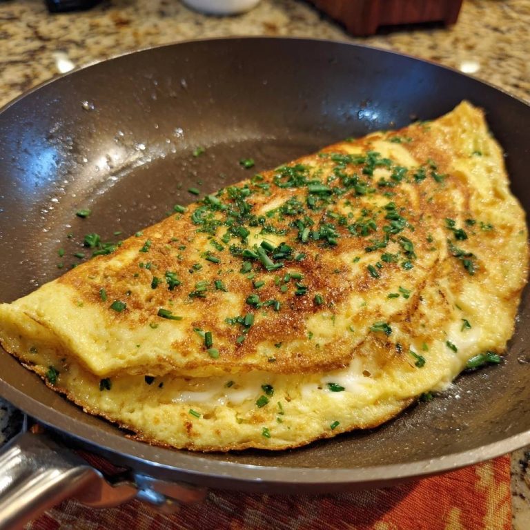 Perfektes Kräuter-Käse-Omelett: Nie wieder anklebend!
