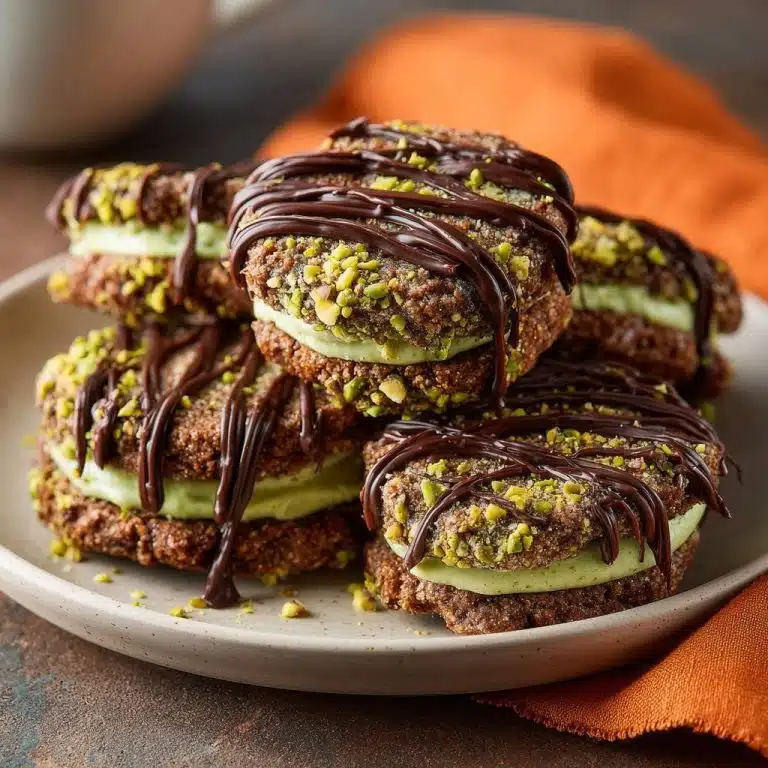 Pistazien-Schokoladen-Sandwiches (Keine auslaufende Pistaziencreme mehr!)