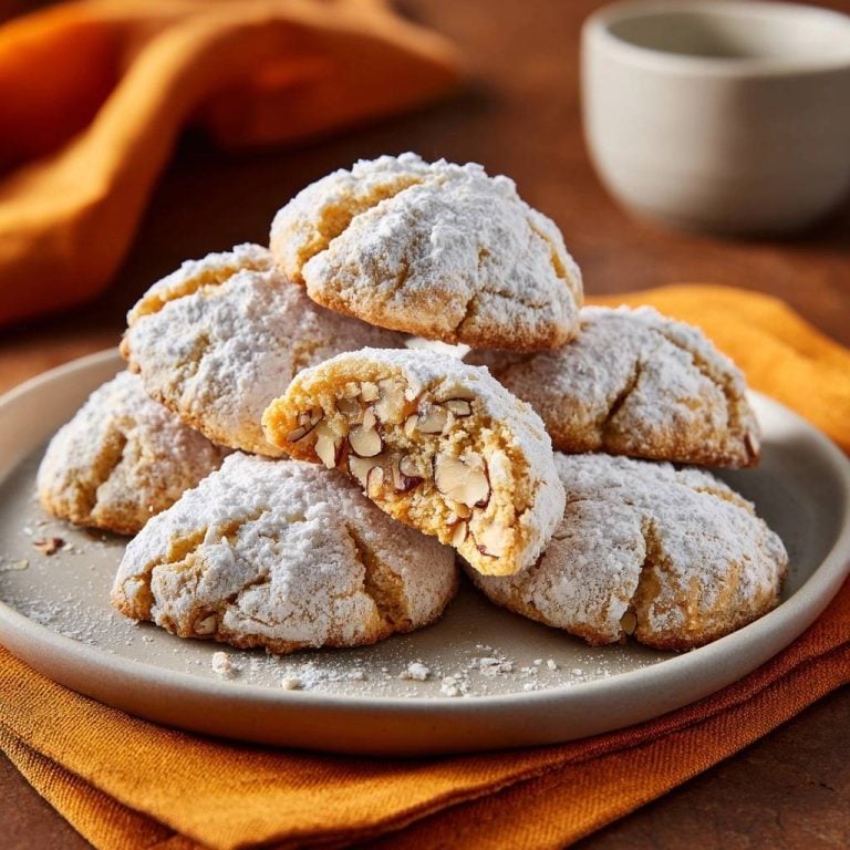 Rustikale Puderzucker-Mandelkekse: Saftig & Knusprig