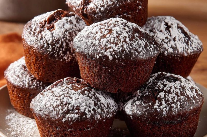 Schoko-Muffins (Nie wieder flache Muffins!)