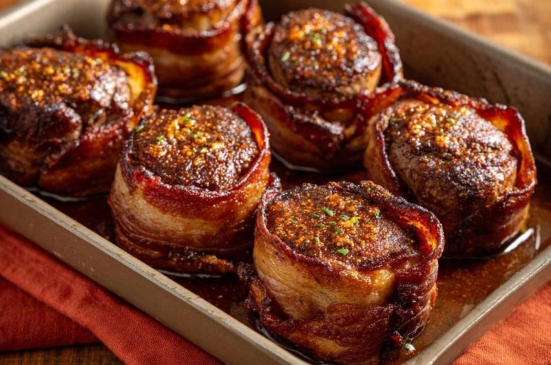 Speck-gewickelte Rinderfilets