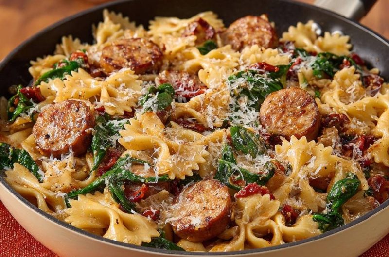 Bratwurst-Farfalle