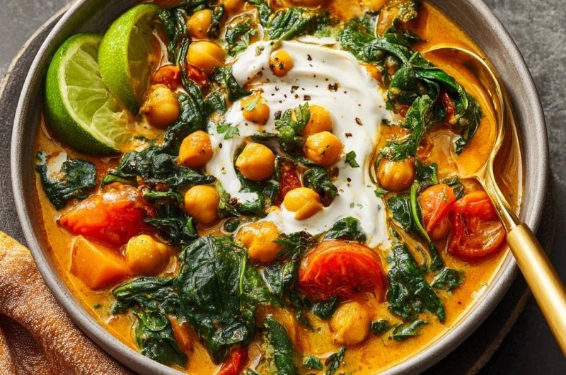 Spinat-Kichererbsen-Curry