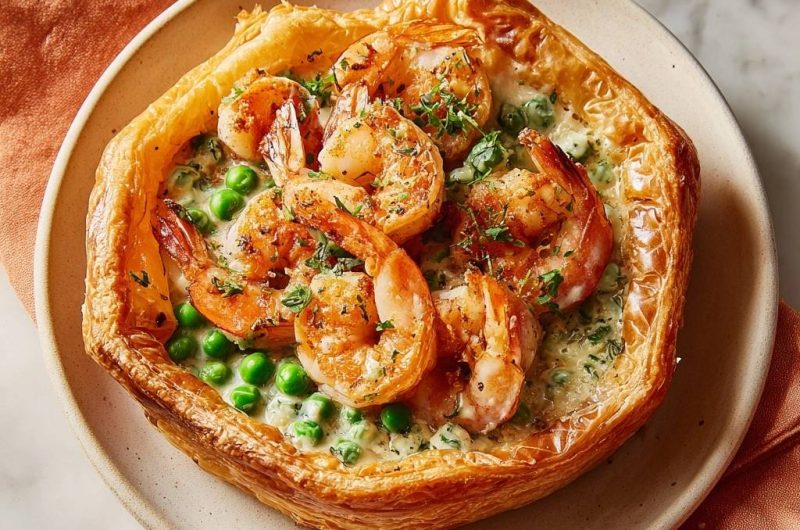 Garnelen-Erbsen-Tartelettes