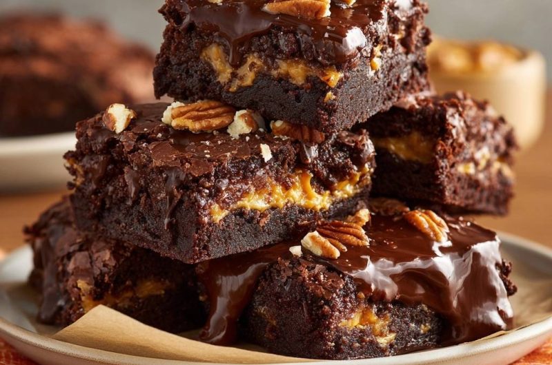Karamell-Pekannuss-Brownies