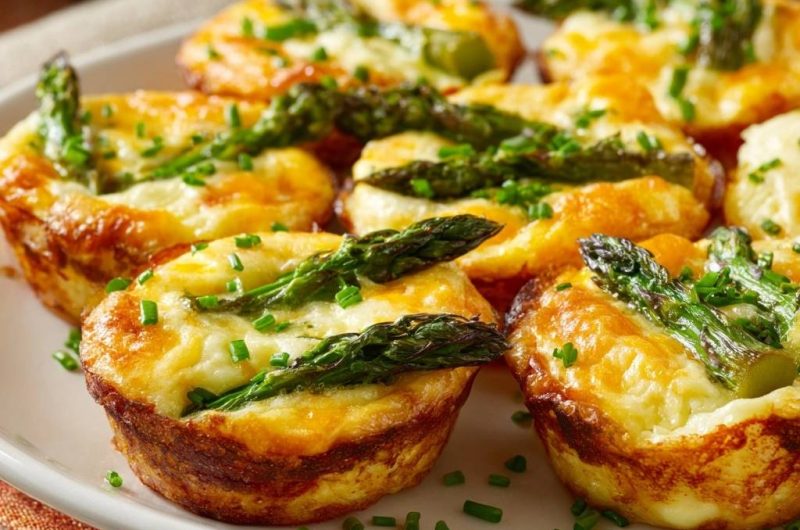 Spargel-Käse-Quiches