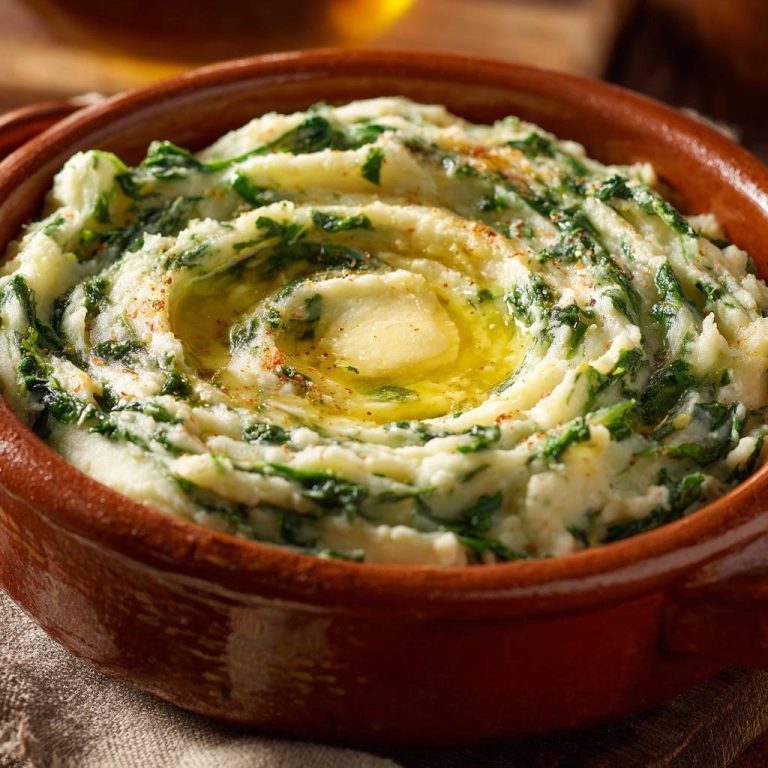 Cremiges Spinat-Kartoffelpüree (Nie wieder klumpiges Püree!)