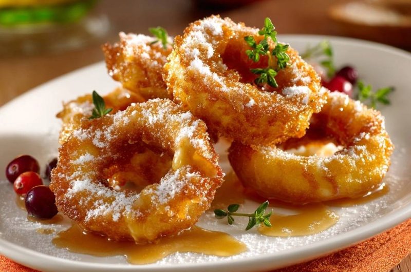 Knusprige Apfelringe