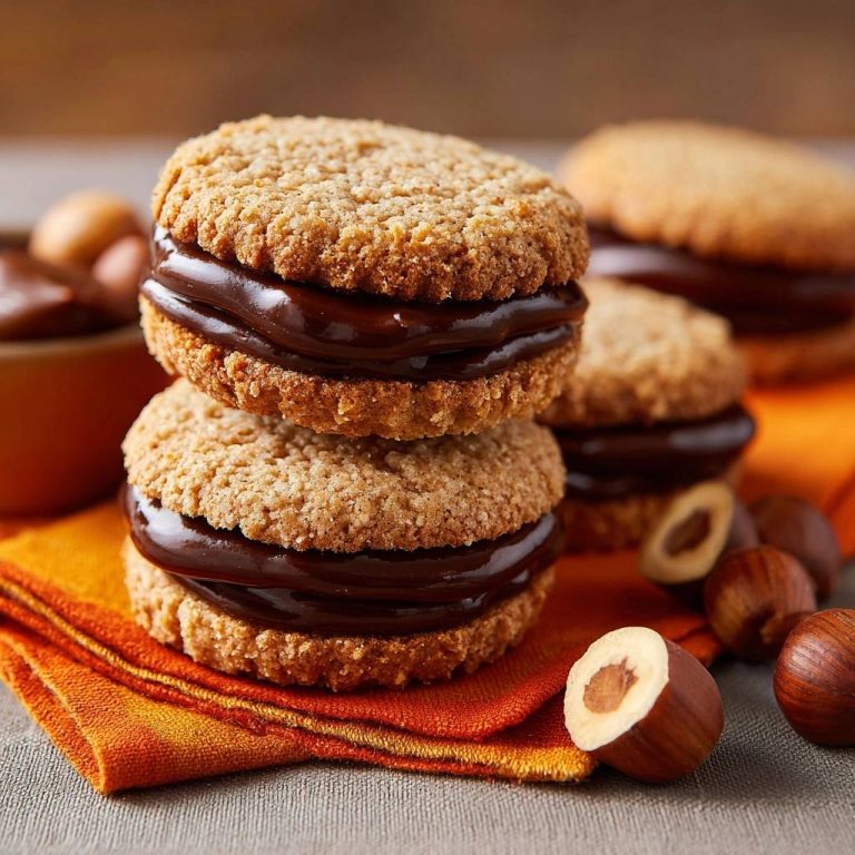 Knusprige Haselnuss-Schokoladen-Sandwiches Rezept