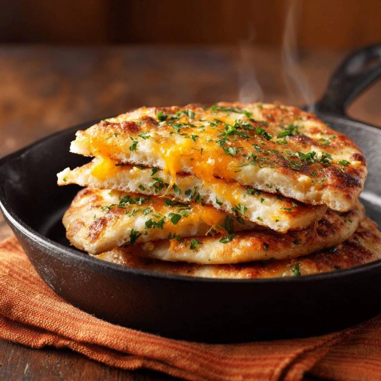 Knusprige Käse-Fladenbrote: Rezept ohne Kleben