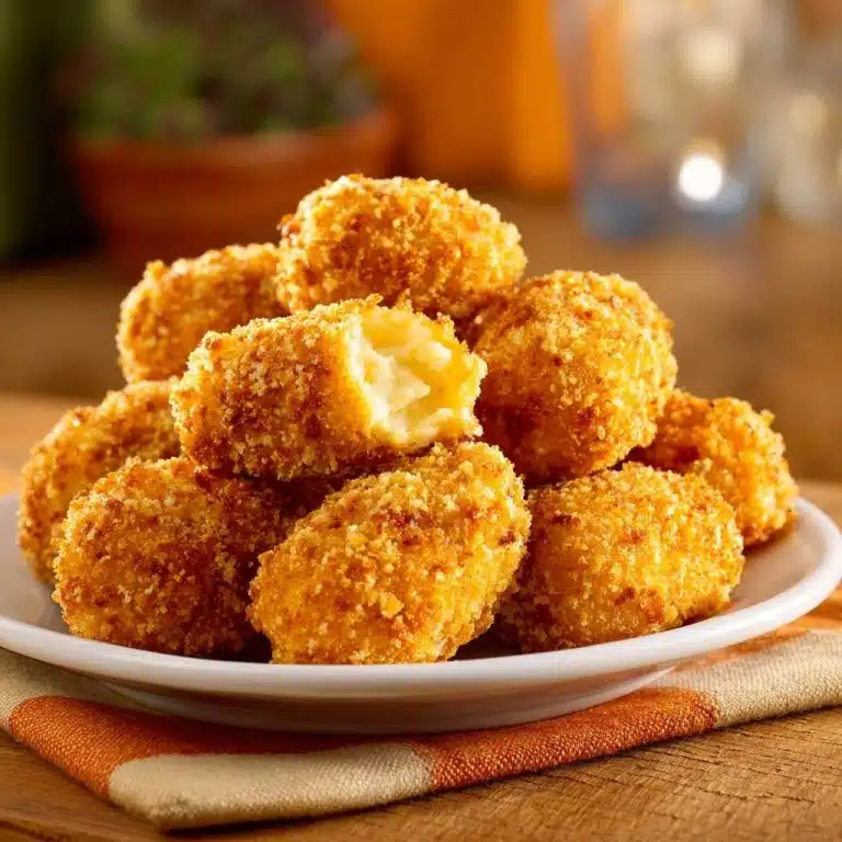 Knusprige Käsebällchen (Nie wieder auslaufender Käse!)