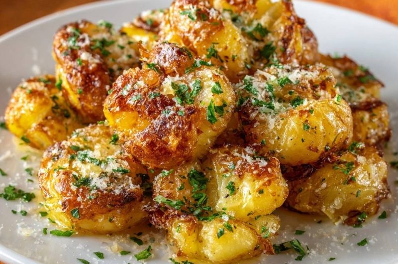 Knusprige Parmesan-Babykartoffeln