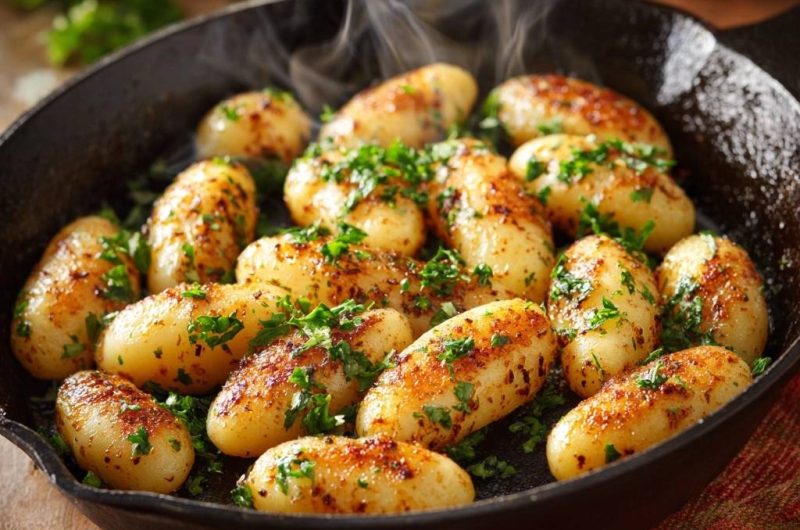 Knusprige Petersilienkartoffeln