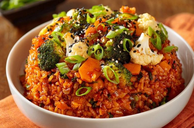 Koreanischer Gemüse-Bibimbap (Nie wieder matschiges Gemüse!)