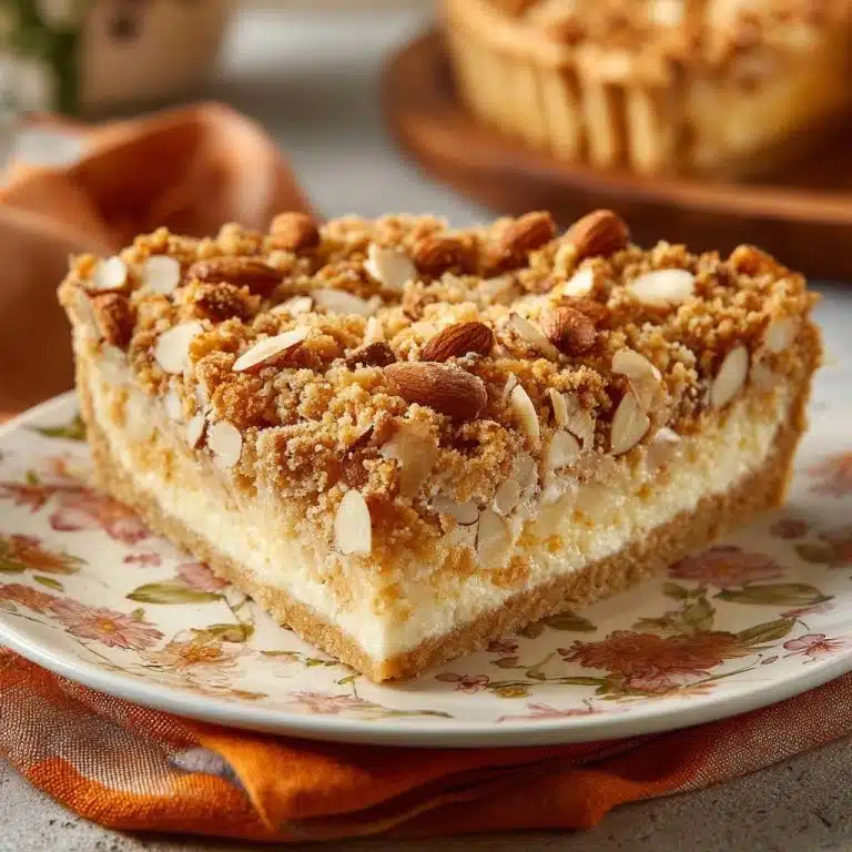 Mandel-Streusel-Käsekuchen (Nie wieder matschiger Streusel!)