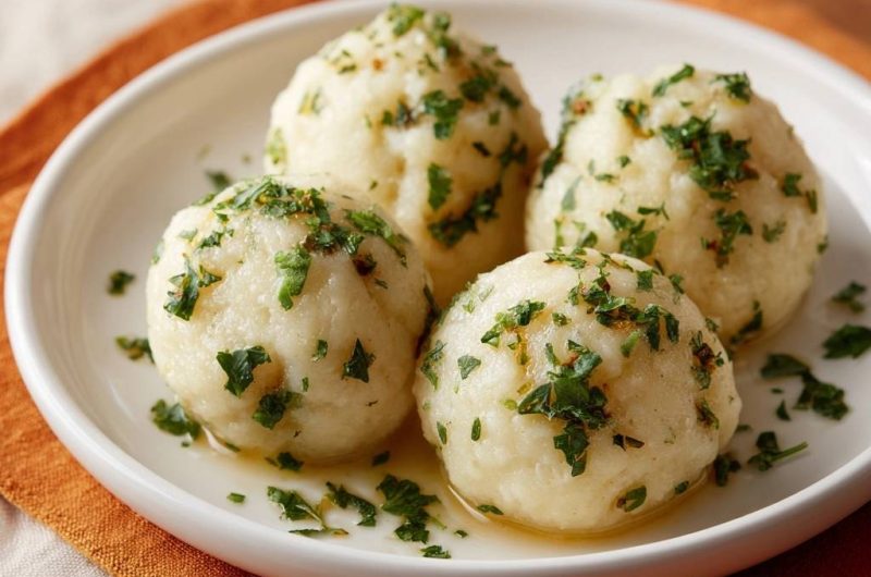 Perfekte Kartoffelknödel mit Petersilie