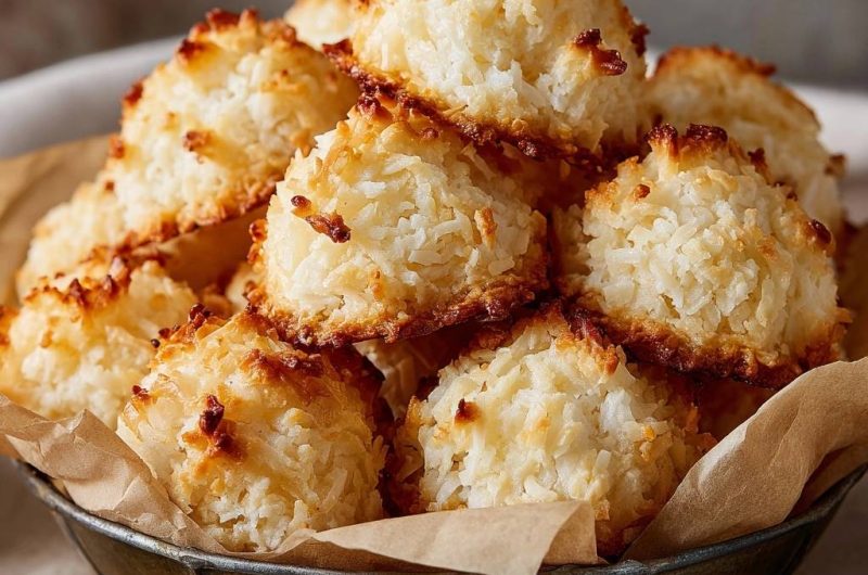Perfekte Kokosmakronen (Nie wieder flache Kokosmakronen!)