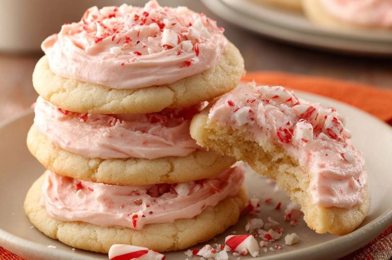 Pfefferminz-Frosting-Zuckerplätzchen (Nie wieder flache Plätzchen!)