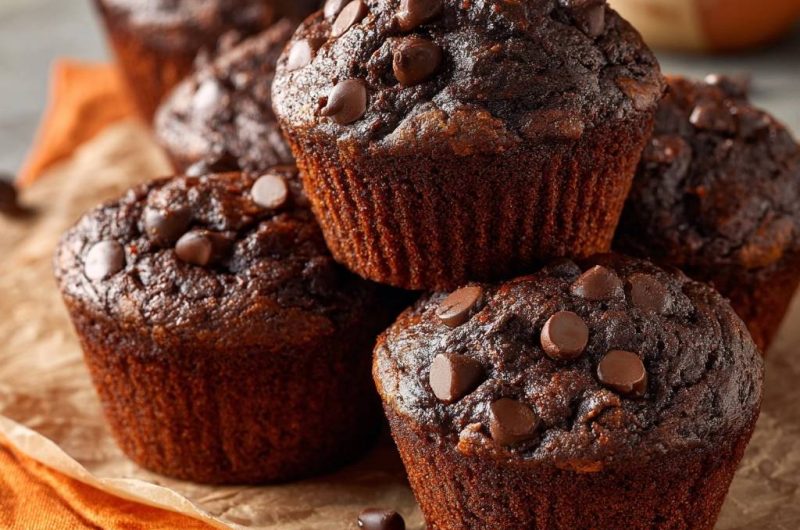 Saftige Schoko-Chip-Muffins (Nie wieder flache Muffins!)