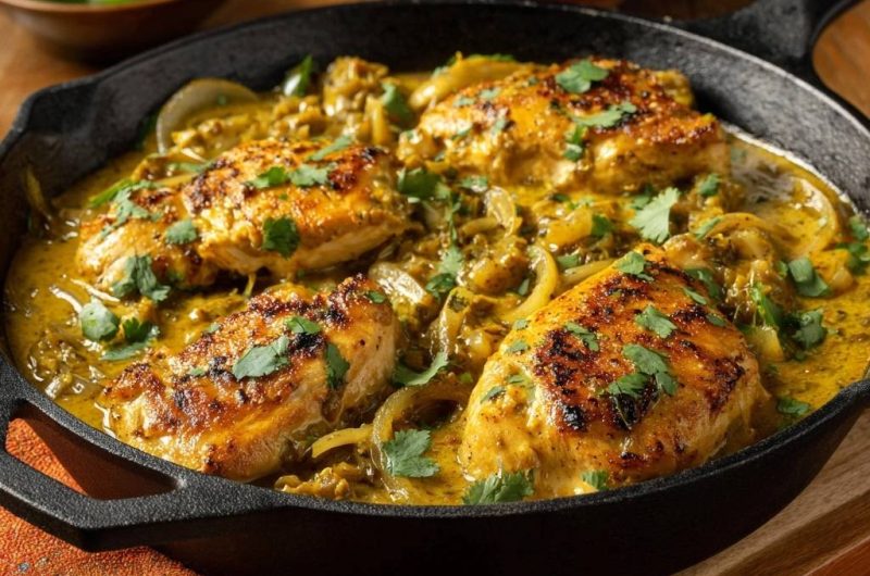 Saftiges Hähnchen-Gelbcurrry