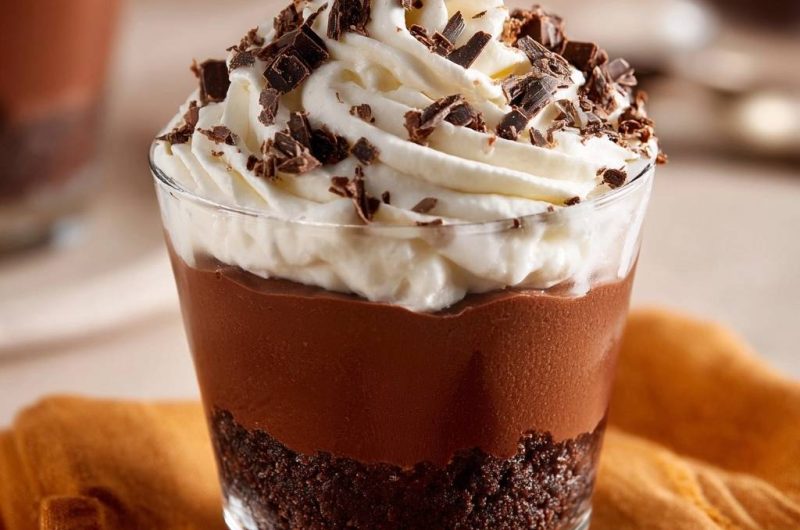 Schoko-Mousse im Glas (Nie wieder körnige Mousse!)