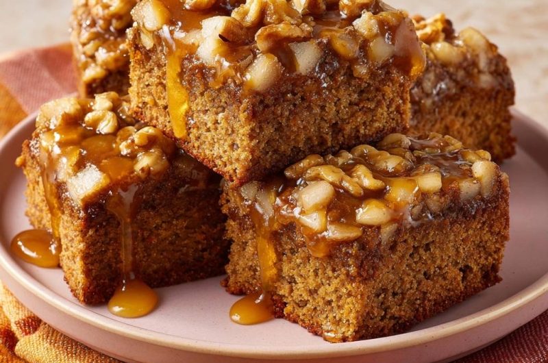 Birnen-Walnuss-Karamellkuchen