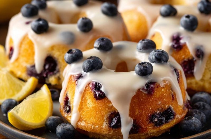 Blaubeer-Zitronen-Donuts