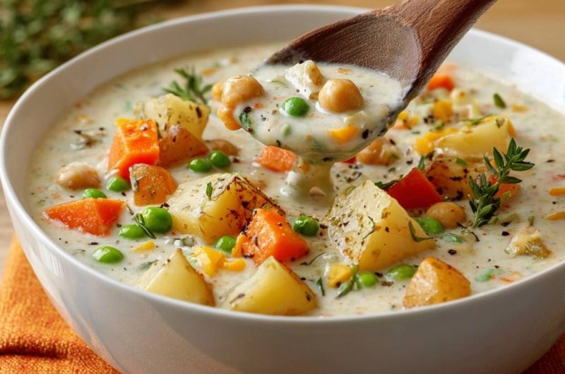 Kartoffel-Kichererbsen-Suppe